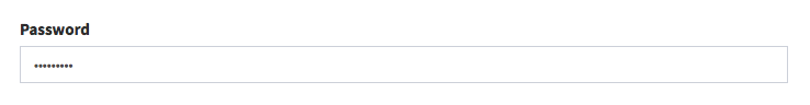 CRUD Field - password