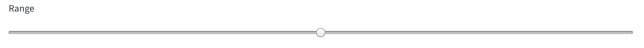 CRUD Field - range